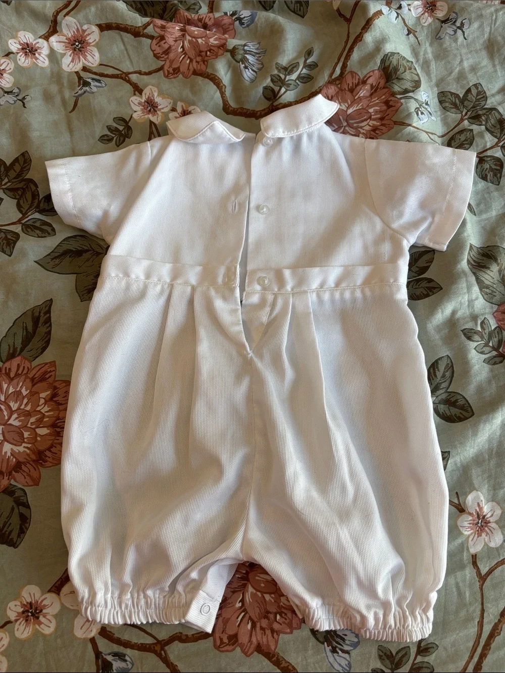 Petit Ami Baby Boys Pique Christening Knicker